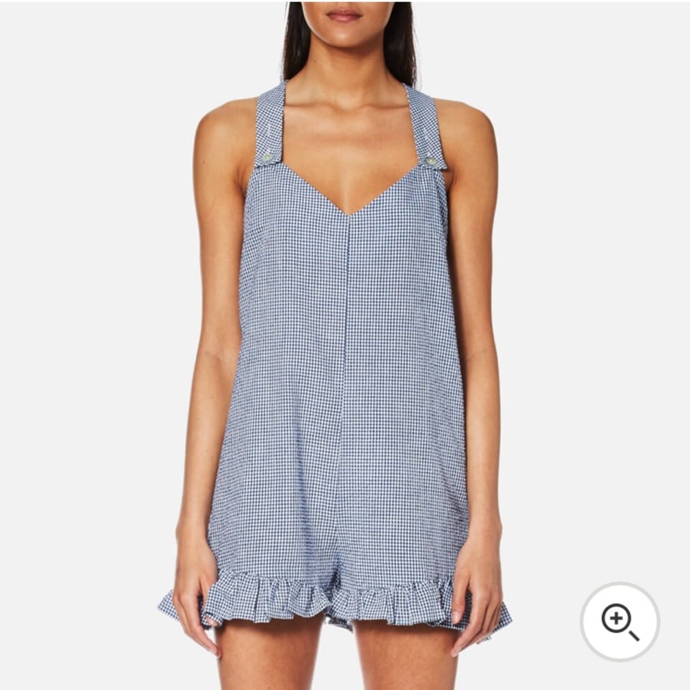 Minkpink Wanderer Gingham Playsuit/Romper